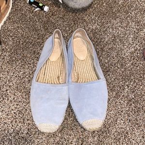 Vince Camuto Blue Suede Espadrilles